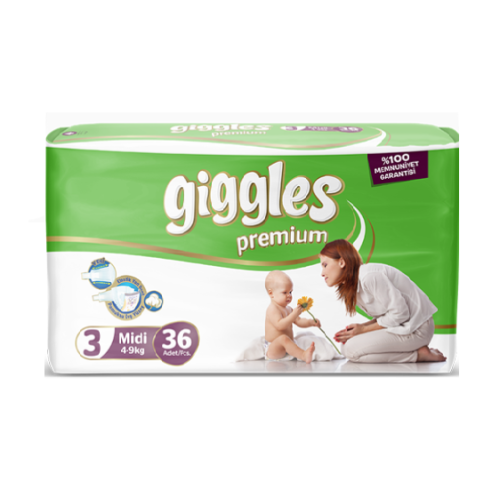 Giggles Baby Diaper 4-9 Kg Midi 36 Pcs